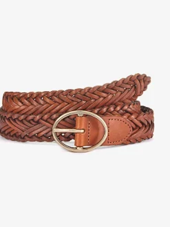 Ceinture en cuir forme personnalisée grâce à l'aspect tressé