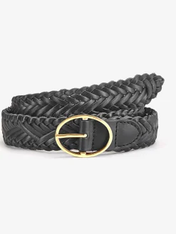 Ceinture en cuir forme personnalisée grâce à l'aspect tressé