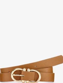Ceinture hanches ceinture avec boucle métallique décorative et détails couleur or