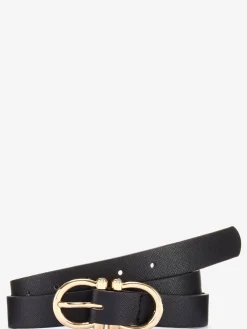 Ceinture hanches ceinture avec boucle métallique décorative et détails couleur or