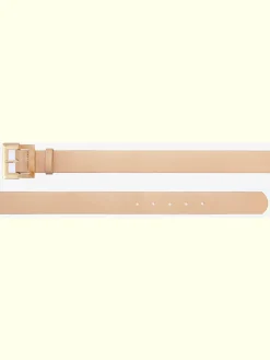 Ceinture hanches ceinture tendance avec boucle bicolore en résine synthétique et métal avec détails couleur or.