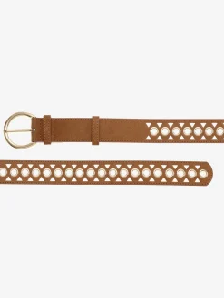 Ceinture hanches découpes tendance et détails dorés