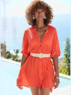 Ceinture élastique avec boucle décorative et détails dorés