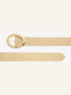 Ceinture élastique avec boucle décorative et détails dorés