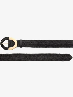 Ceinture élastique avec boucle décorative et détails dorés