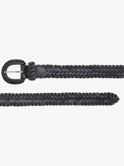 Ceinture tressée tendance avec boucle ton sur ton