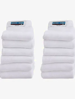 Chaussettes de tennis chaussettes de sport unies avec tige côtelée