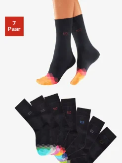 Chaussettes socquettes avec pointe joliment colorée