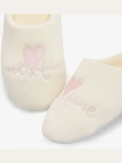 Chaussons avec inscription fantaisie