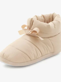 Chaussons bottines moelleuses avec lien à nouer réglable
