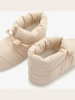 Chaussons bottines moelleuses avec lien à nouer réglable