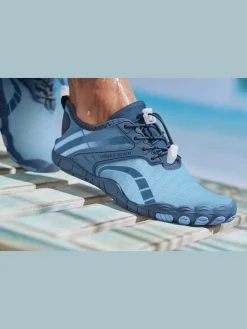 Chaussures aquatiques chaussures de bain respirantes, imperméables et à séchage rapide. elles sont dotées d'un cordon pour une coupe personnalisée