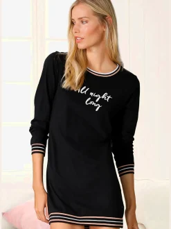 Chemise de nuit à encolure ronde