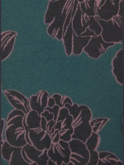 Chemise de nuit au motif floral botanique