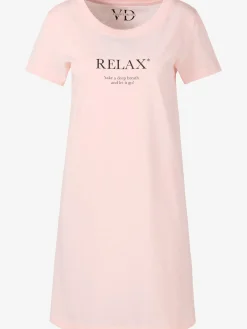 Chemise de nuit décontractée avec imprimé devant