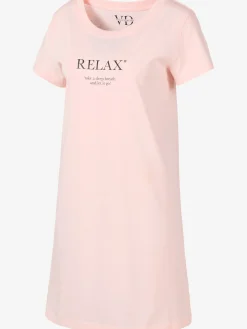 Chemise de nuit décontractée avec imprimé devant