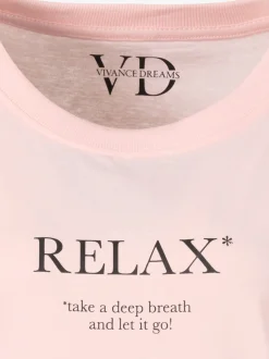 Chemise de nuit décontractée avec imprimé devant