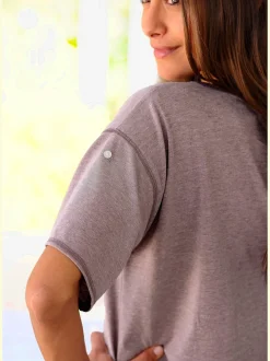 Chemise de nuit décontractée effet chiné