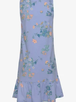 Chemise de nuit fantaisie avec larges bretelles et encolure ronde