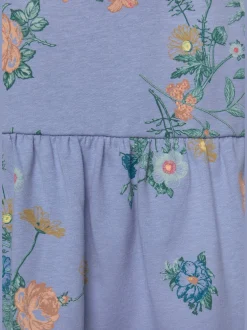 Chemise de nuit fantaisie avec larges bretelles et encolure ronde