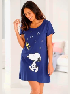 Chemise de nuit large encolure ronde
