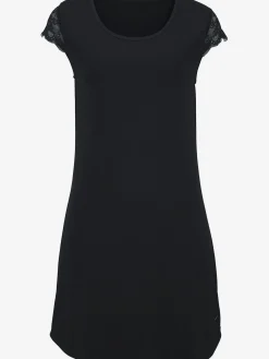 Chemise de nuit élégante avec encolure arrondie intégrée