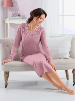 Chemise de nuit longue manches longues