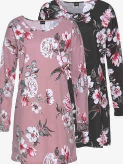 Chemise de nuit lot de 2 robes de nuit courtes