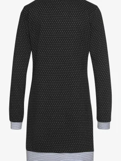 Chemise de nuit motif noir-blanc