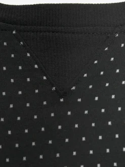 Chemise de nuit motif noir-blanc