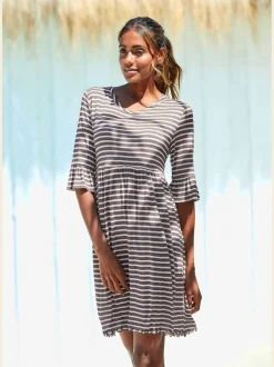 Chemise de nuit robe de nuit courte à motif