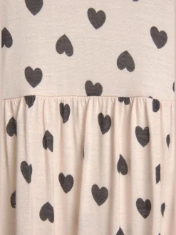 Chemise de nuit robe de nuit courte à motif