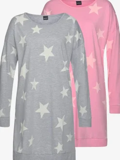 Chemise de nuit sportive, lot de 2