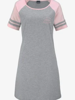 Chemise de nuit sportive à rayures