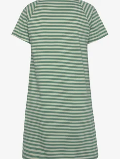 Chemise de nuit t-shirt de nuit rayé avec broderie