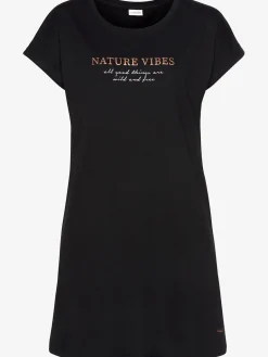 Chemise de nuit t-shirt long confortable, coupe ample