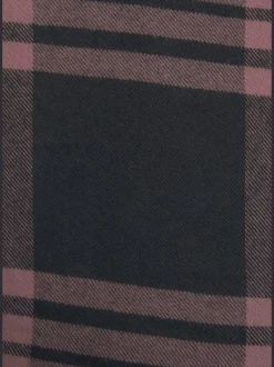 Chemisier à carreaux décontracté, col chemise