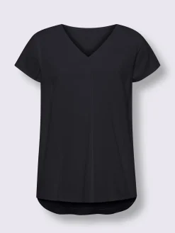 Chemisier à manches courtes 55% lin