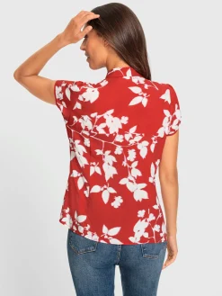 Chemisier à manches courtes pure viscose