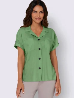 Chemisier à manches courtes pure viscose