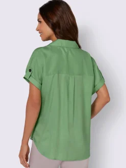Chemisier à manches courtes pure viscose