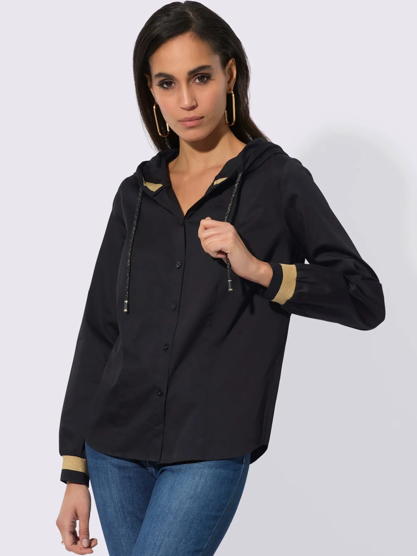 Chemisier à manches longues qualité coton