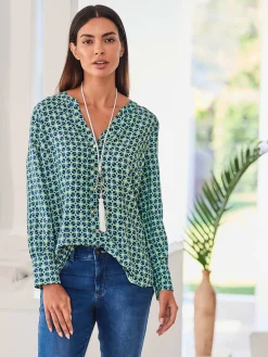 Chemisier à manches longues pure viscose