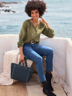 Chemisier à manches longues pure viscose