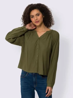 Chemisier à manches longues pure viscose