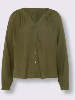 Chemisier à manches longues pure viscose