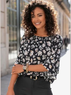 Chemisier carmen manches 3/4