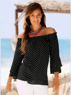 Chemisier carmen manches 3/4