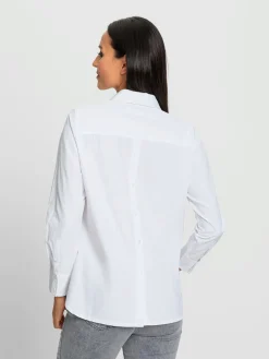 Chemisier classique patte de boutonnage le long du dos