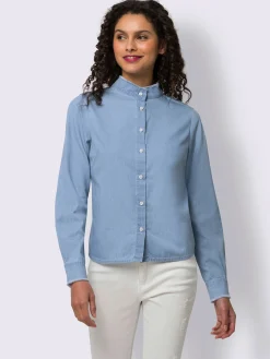 Chemisier en coton bords à fines franges
